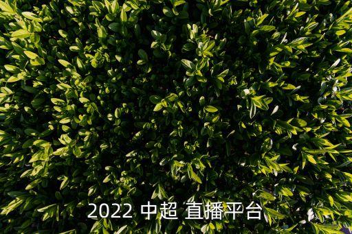 2022 中超 直播平臺(tái)