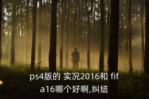 ps4版的 實(shí)況2016和 fifa16哪個(gè)好啊,糾結