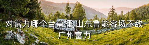 魯能對富力哪個(gè)臺直播,山東魯能客場(chǎng)不敵廣州富力