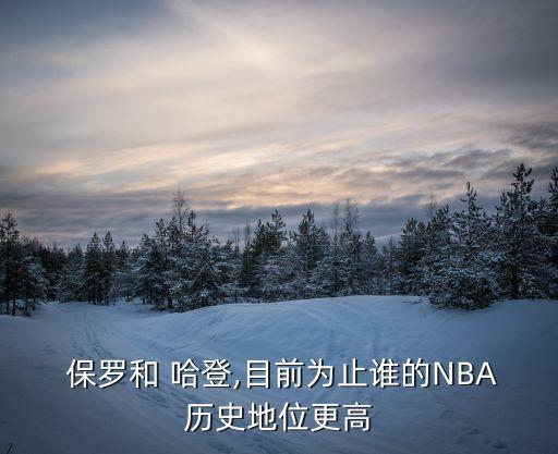  保羅和 哈登,目前為止誰(shuí)的NBA歷史地位更高