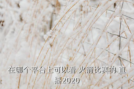 在哪個(gè)平臺上可以看 火箭比賽的 直播2020