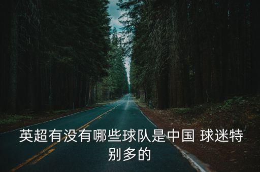 英超哪個(gè)隊球迷多,阿森納在中國球迷最多