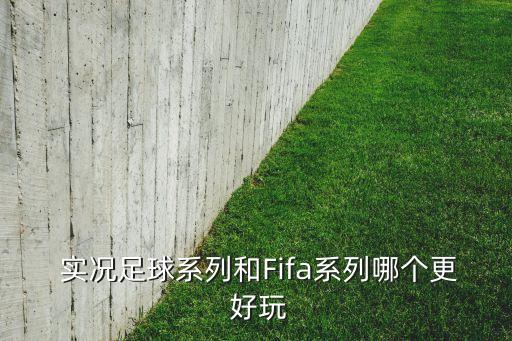  實況足球系列和Fifa系列哪個更 好玩