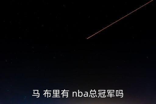 馬 布里有 nba總冠軍嗎