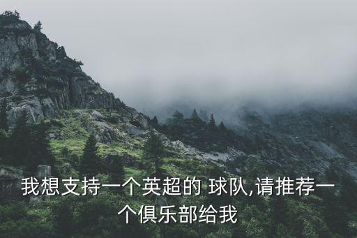 我想支持一個(gè)英超的 球隊(duì),請(qǐng)推薦一個(gè)俱樂(lè)部給我