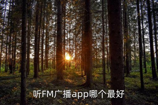 聽(tīng)FM廣播app哪個(gè)最好