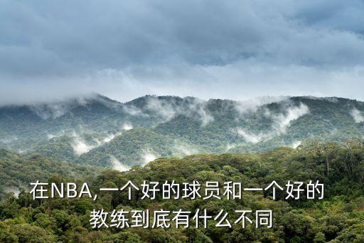 在NBA,一個(gè)好的球員和一個(gè)好的 教練到底有什么不同