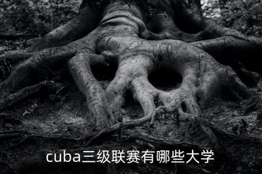 cuba三級聯(lián)賽有哪些大學(xué)