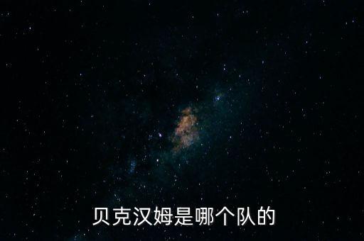  貝克漢姆是哪個(gè)隊的