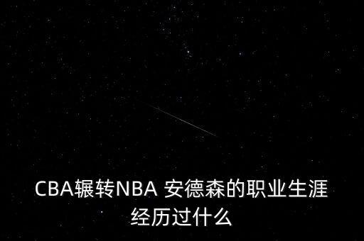 CBA輾轉(zhuǎn)NBA 安德森的職業(yè)生涯經(jīng)歷過什么