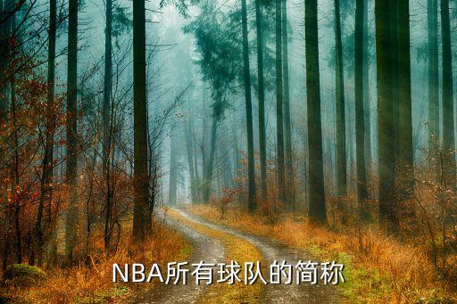 NBA所有球隊(duì)的簡(jiǎn)稱