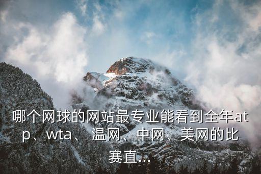 哪個(gè)網(wǎng)球的網(wǎng)站最專(zhuān)業(yè)能看到全年atp、wta、 溫網(wǎng)、中網(wǎng)、美網(wǎng)的比賽直...