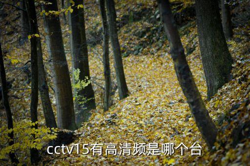 cctv15有高清頻是哪個(gè)臺(tái)