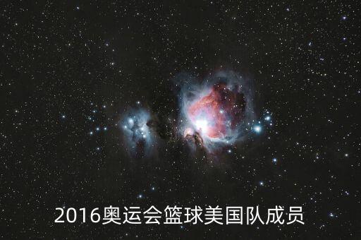 2016奧運會(huì )籃球美國隊成員