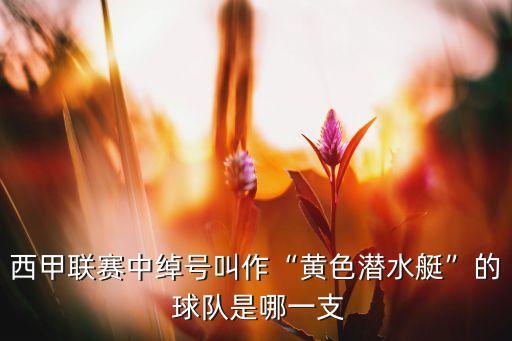 西甲聯(lián)賽中綽號叫作“黃色潛水艇”的 球隊是哪一支