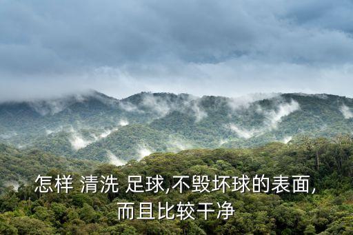 怎樣 清洗 足球,不毀壞球的表面,而且比較干凈