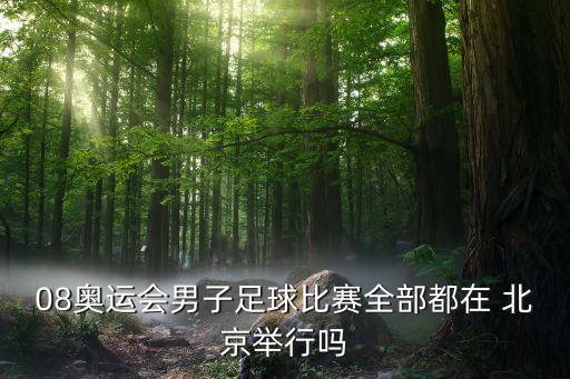 08奧運(yùn)會(huì)男子足球比賽全部都在 北京舉行嗎