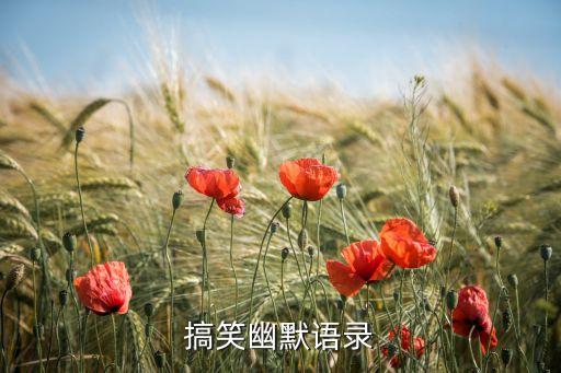 搞笑幽默語(yǔ)錄