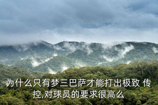 為什么只有夢三巴薩才能打出極致 傳控,對球員的要求很高么