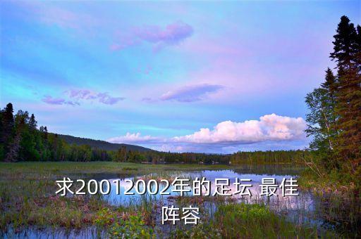 求20012002年的足壇 最佳 陣容