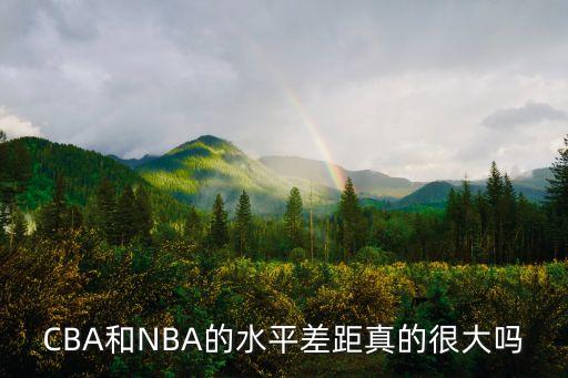 CBA和NBA的水平差距真的很大嗎