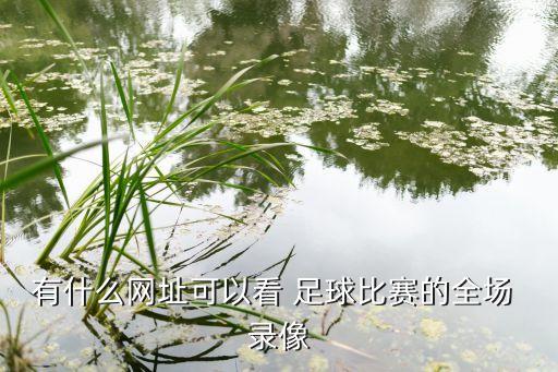 有什么網(wǎng)址可以看 足球比賽的全場(chǎng) 錄像