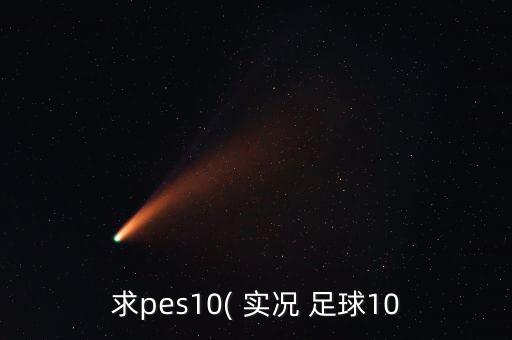求pes10( 實況 足球10