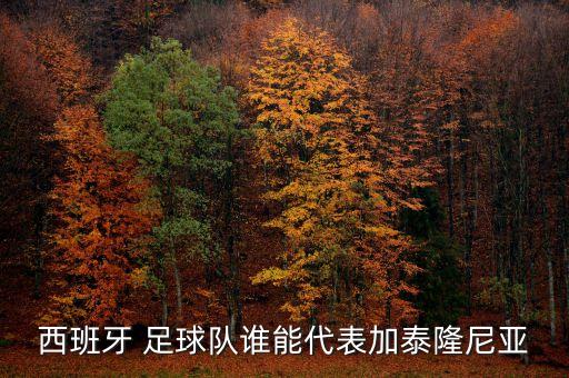 西班牙 足球隊(duì)誰(shuí)能代表加泰隆尼亞