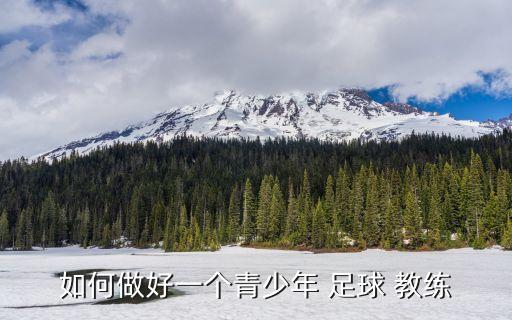 如何做好一個(gè)青少年 足球 教練