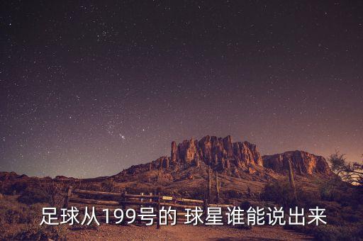  足球從199號的 球星誰能說出來