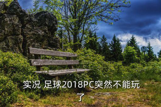  實況 足球2018PC突然不能玩了