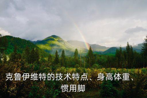 克魯伊維特的技術(shù)特點、身高體重、 慣用腳