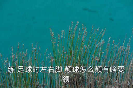 練 足球時(shí)左右腳 顛球怎么顛有啥要領(lǐng)