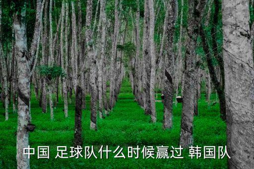 中國 足球隊什么時候贏過 韓國隊