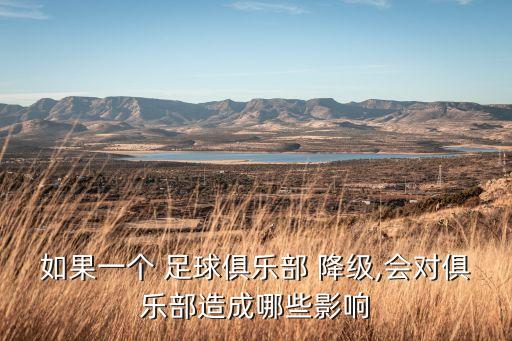 如果一個 足球俱樂部 降級,會對俱樂部造成哪些影響