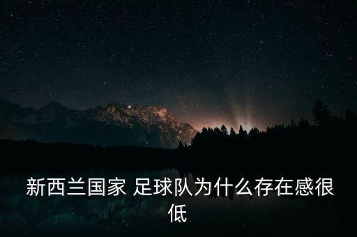  新西蘭國家 足球隊為什么存在感很低