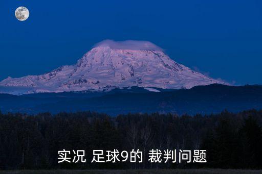  實(shí)況 足球9的 裁判問題
