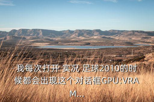 我每次打開 實況 足球2010的時候都會出現(xiàn)這個對話框GPU:VRAM...
