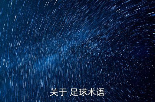 關(guān)于 足球術(shù)語