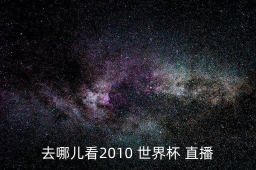 去哪兒看2010 世界杯 直播