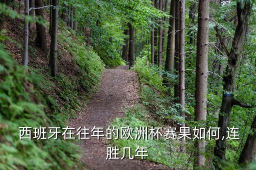  西班牙在往年的歐洲杯賽果如何,連勝幾年
