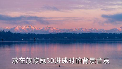 求在放歐冠50進(jìn)球時(shí)的背景音樂