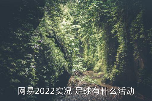 網(wǎng)易2022實況 足球有什么活動