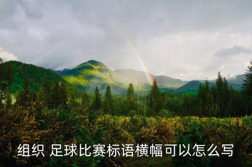 組織 足球比賽標(biāo)語橫幅可以怎么寫