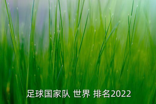  足球國(guó)家隊(duì) 世界 排名2022