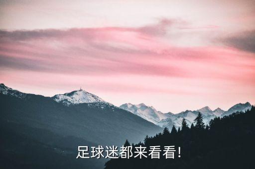  足球迷都來看看!