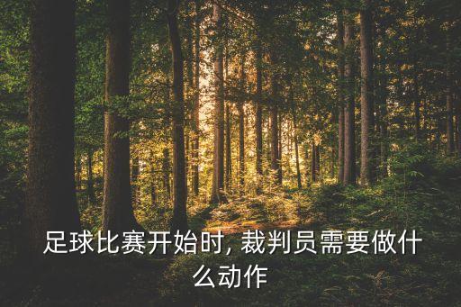  足球比賽開(kāi)始時(shí), 裁判員需要做什么動(dòng)作