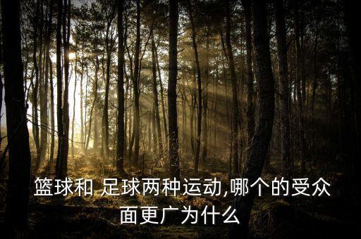  籃球和 足球兩種運(yùn)動(dòng),哪個(gè)的受眾面更廣為什么