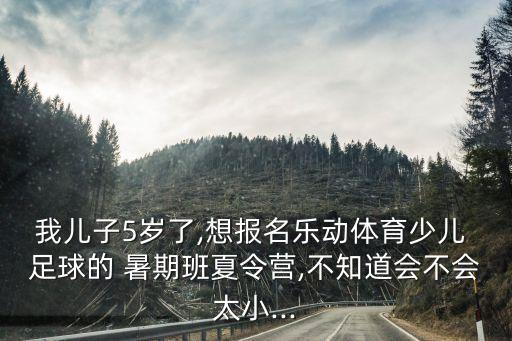 我兒子5歲了,想報(bào)名樂(lè)動(dòng)體育少兒 足球的 暑期班夏令營(yíng),不知道會(huì)不會(huì)太小...