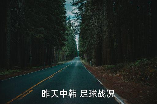 昨天中韓 足球戰況